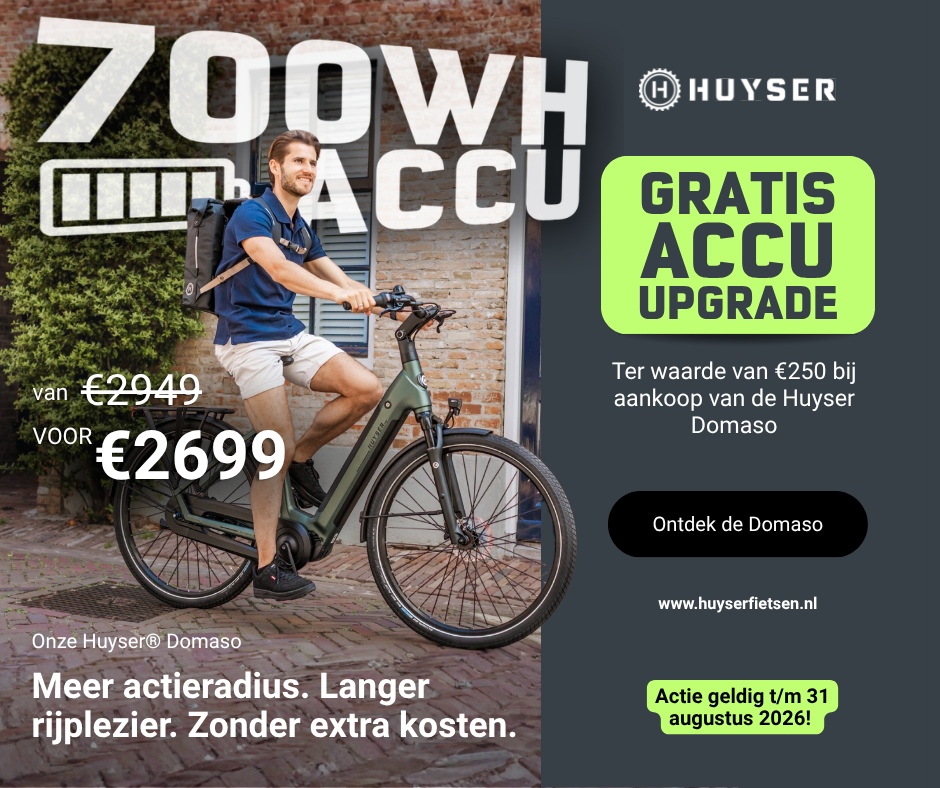 Huyser - Domaso 700w gratis accu upgrade